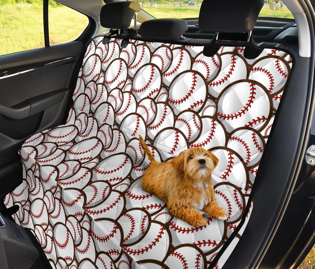 Baseball Print Pattern Pet Car Seat Cover-grizzshop