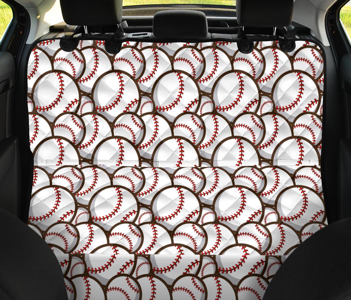 Baseball Print Pattern Pet Car Seat Cover-grizzshop