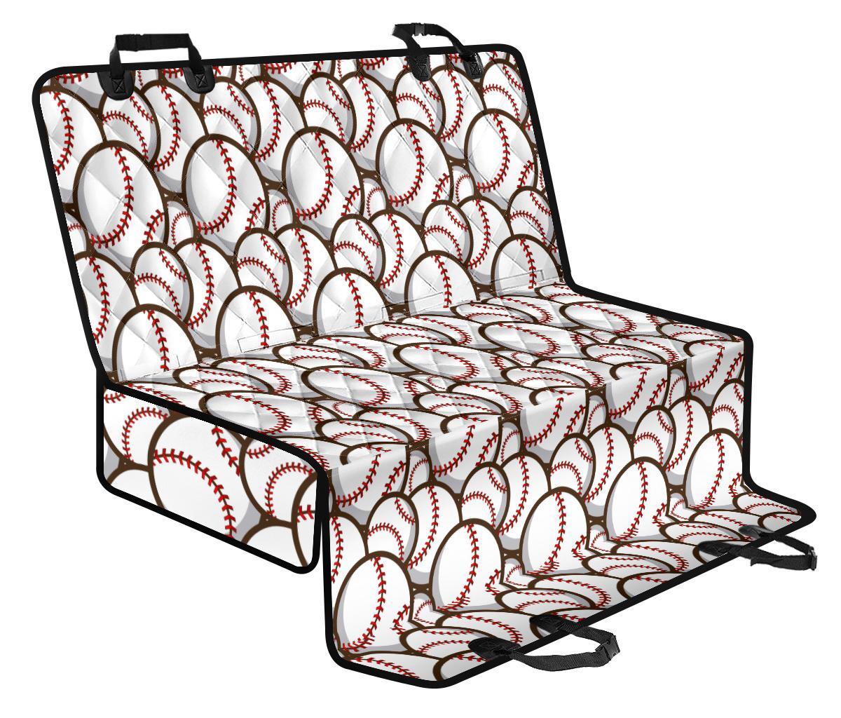 Baseball Print Pattern Pet Car Seat Cover-grizzshop