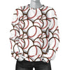 Baseball Print Pattern Women's Sweatshirt-grizzshop