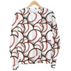 Baseball Print Pattern Women's Sweatshirt-grizzshop