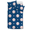 Baseball Star Pattern Print Duvet Cover Bedding Set-grizzshop