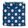 Baseball Star Pattern Print Duvet Cover Bedding Set-grizzshop