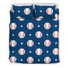 Baseball Star Pattern Print Duvet Cover Bedding Set-grizzshop