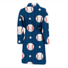 Baseball Star Pattern Print Men Long Robe-grizzshop