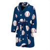 Baseball Star Pattern Print Men Long Robe-grizzshop