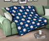 Baseball Star Pattern Print Quilt-grizzshop