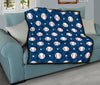 Baseball Star Pattern Print Quilt-grizzshop