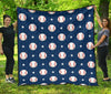 Baseball Star Pattern Print Quilt-grizzshop