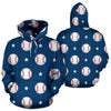 Baseball Star Pattern Print Women Men Pullover Hoodie-grizzshop