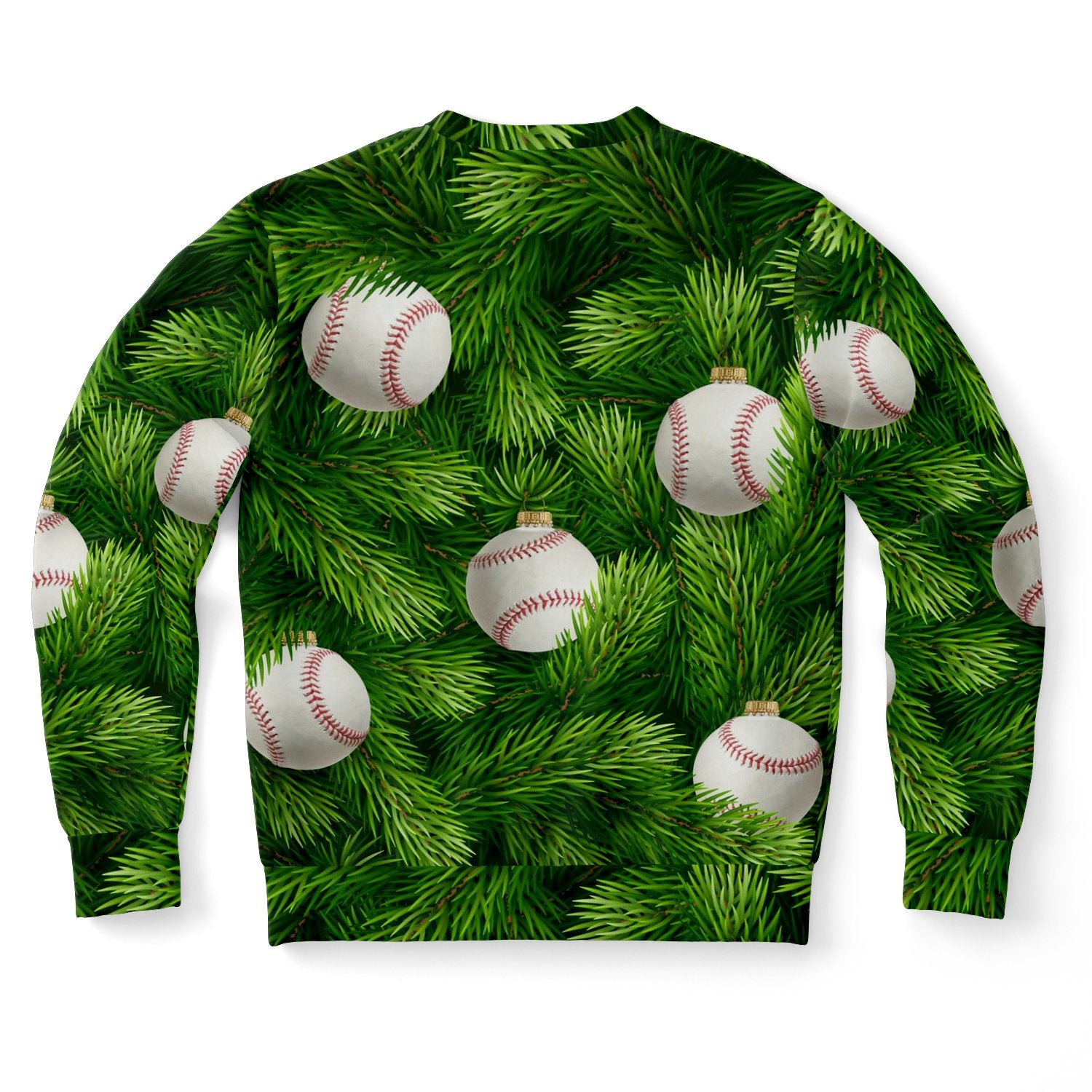 Baseball Tree Ugly Christmas Sweater-grizzshop