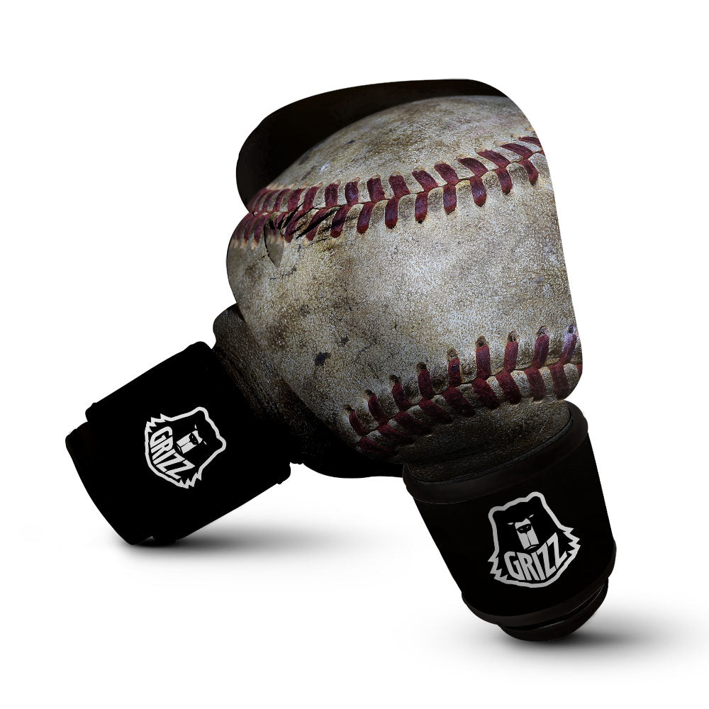 Baseballs Grunge Print Boxing Gloves-grizzshop