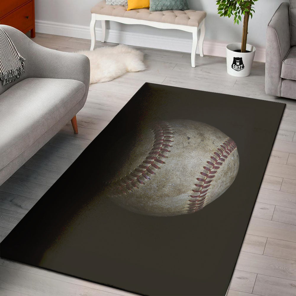 Baseballs Grunge Print Floor Mat-grizzshop