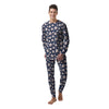 Baseballs Print Pattern Men's Pajamas-grizzshop