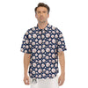 Baseballs Print Pattern Men's Short Sleeve Shirts-grizzshop