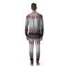 Baseballs Texture Print Men's Pajamas-grizzshop