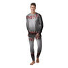 Baseballs Texture Print Men's Pajamas-grizzshop