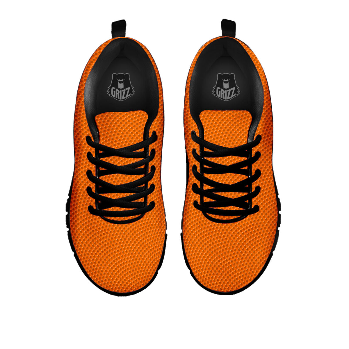 Basketball Ball Texture Print Black Sneaker-grizzshop
