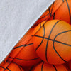 Basketball Pattern Print Blanket-grizzshop