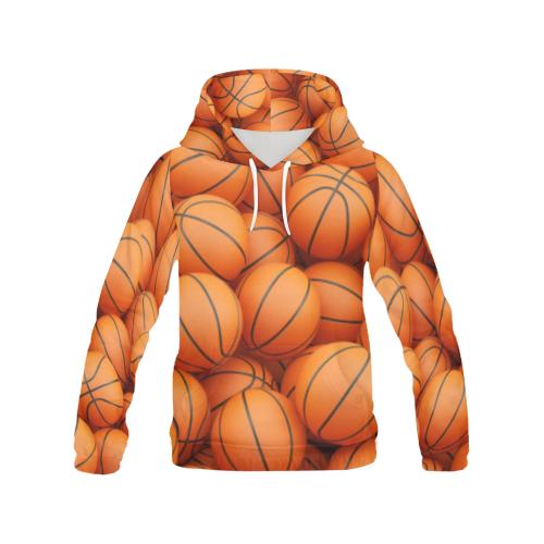 Basketball Pattern Print Men Pullover Hoodie-grizzshop
