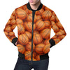 Basketball Pattern Print Men's Bomber Jacket-grizzshop