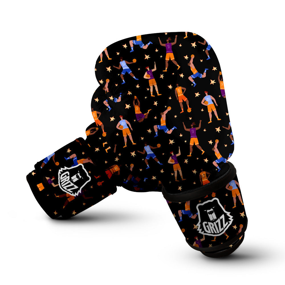 Basketball Players Funny Print Pattern Boxing Gloves-grizzshop