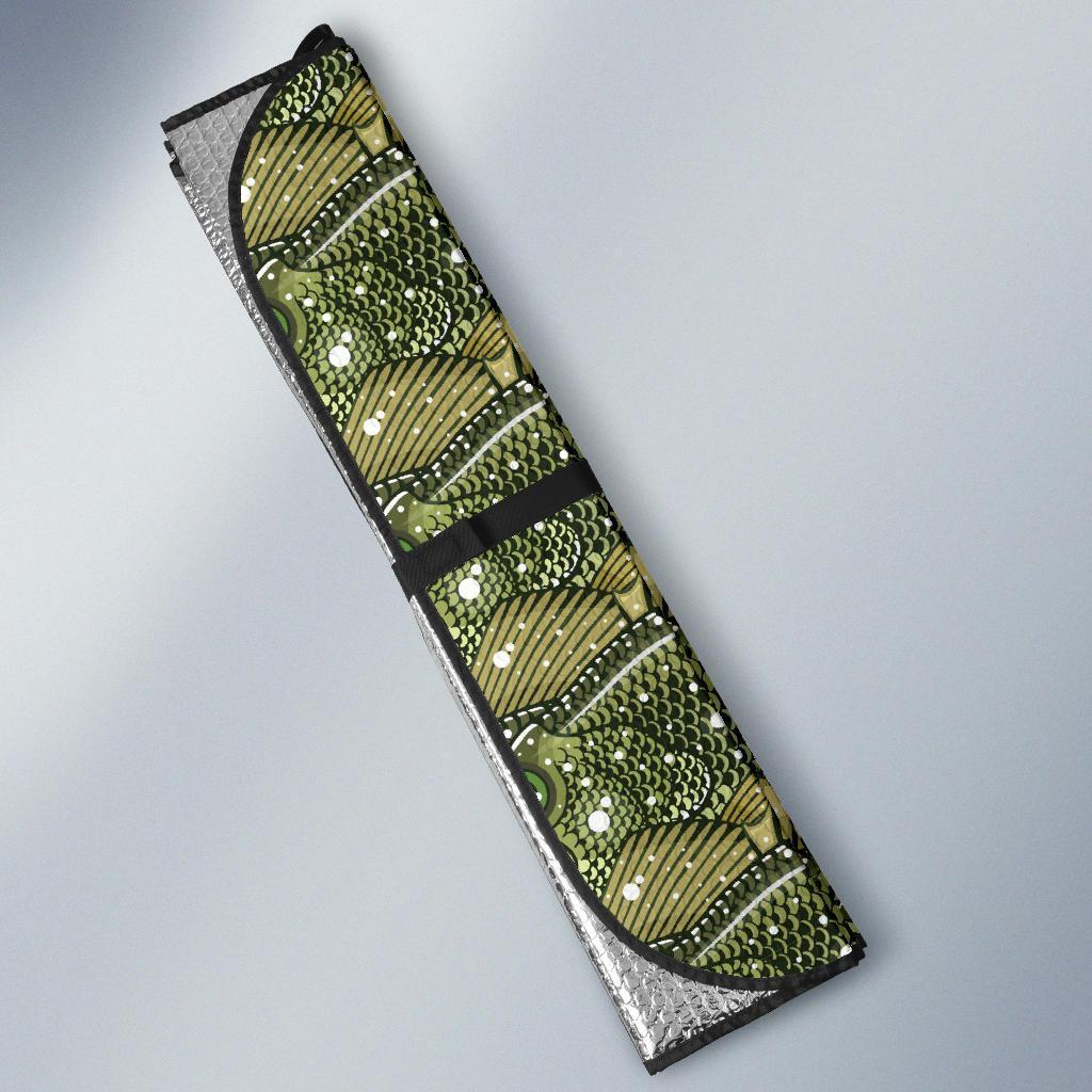 Bass Fishing Bait Pattern Print Car Sun Shade-grizzshop