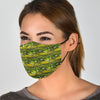 Bass Fishing Bait Pattern Print Face Mask-grizzshop