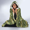 Bass Fishing Bait Pattern Print Hooded Blanket-grizzshop