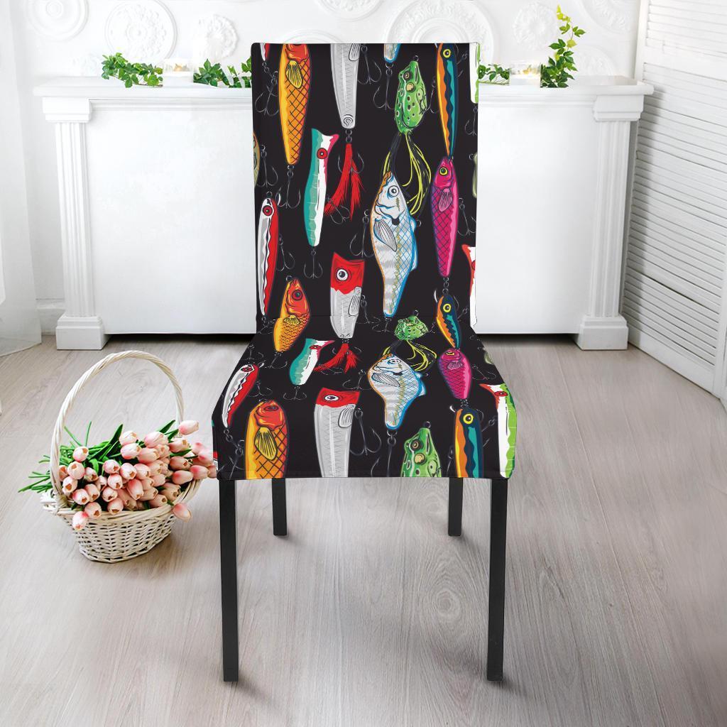 Bass Fishing Bait Print Pattern Chair Cover-grizzshop