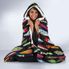 Bass Fishing Bait Print Pattern Hooded Blanket-grizzshop