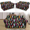 Bass Fishing Bait Print Pattern Loveseat Cover-grizzshop