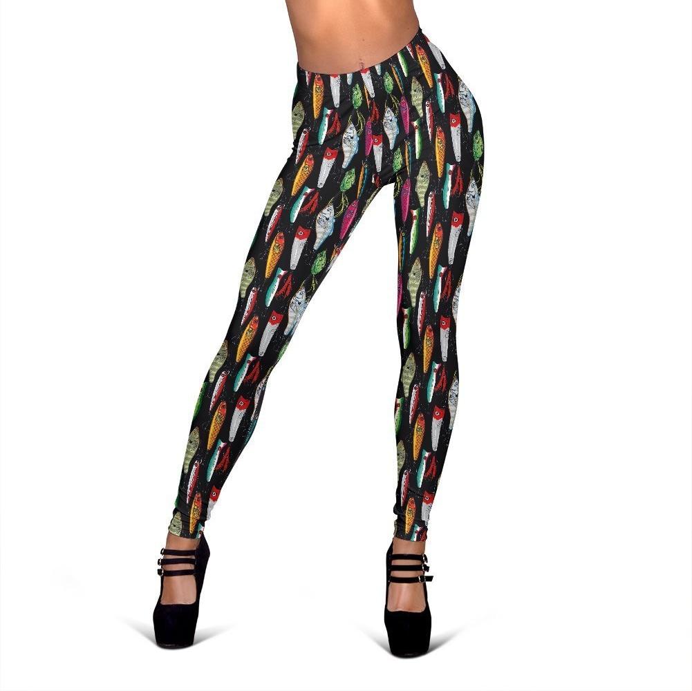 Bass Fishing Bait Print Pattern Women Leggings-grizzshop