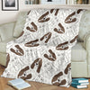 Basset Hound Dog Pattern Print Blanket-grizzshop