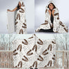 Basset Hound Dog Pattern Print Hooded Blanket-grizzshop