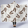 Basset Hound Dog Pattern Print Hooded Blanket-grizzshop