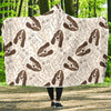 Basset Hound Dog Pattern Print Hooded Blanket-grizzshop