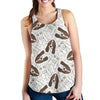 Basset Hound Dog Pattern Print Racerback Tank Tops-grizzshop