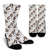 Basset Hound Dog Pattern Print Unisex Crew Socks-grizzshop