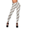 Basset Hound Dog Pattern Print Women Leggings-grizzshop