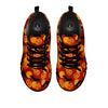 Bat And Pumpkin Halloween Print Pattern Black Sneaker-grizzshop