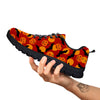 Bat And Pumpkin Halloween Print Pattern Black Sneaker-grizzshop