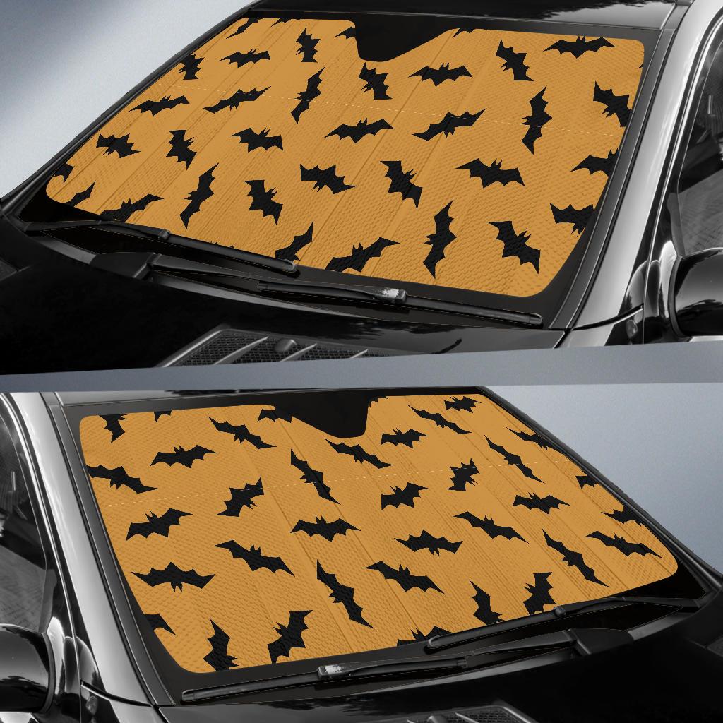 Bat Halloween Pattern Print Car Sun Shade-grizzshop
