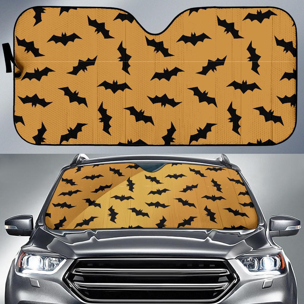 Bat Halloween Pattern Print Car Sun Shade-grizzshop