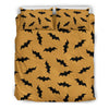 Bat Halloween Pattern Print Duvet Cover Bedding Set-grizzshop