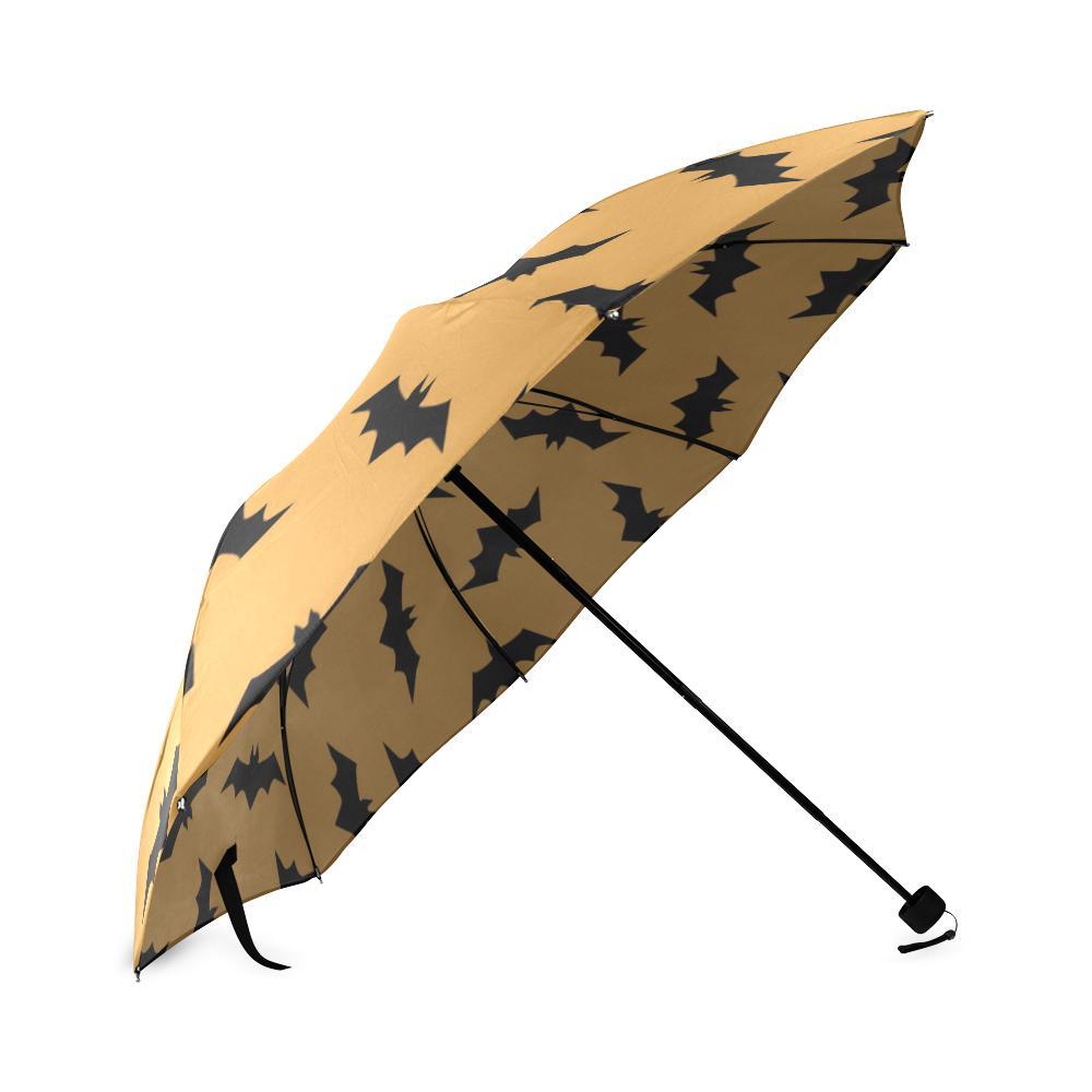 Bat Halloween Pattern Print Foldable Umbrella-grizzshop
