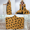 Bat Halloween Pattern Print Hooded Blanket-grizzshop