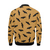 Bat Halloween Pattern Print Men's Bomber Jacket-grizzshop