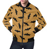 Bat Halloween Pattern Print Men's Bomber Jacket-grizzshop