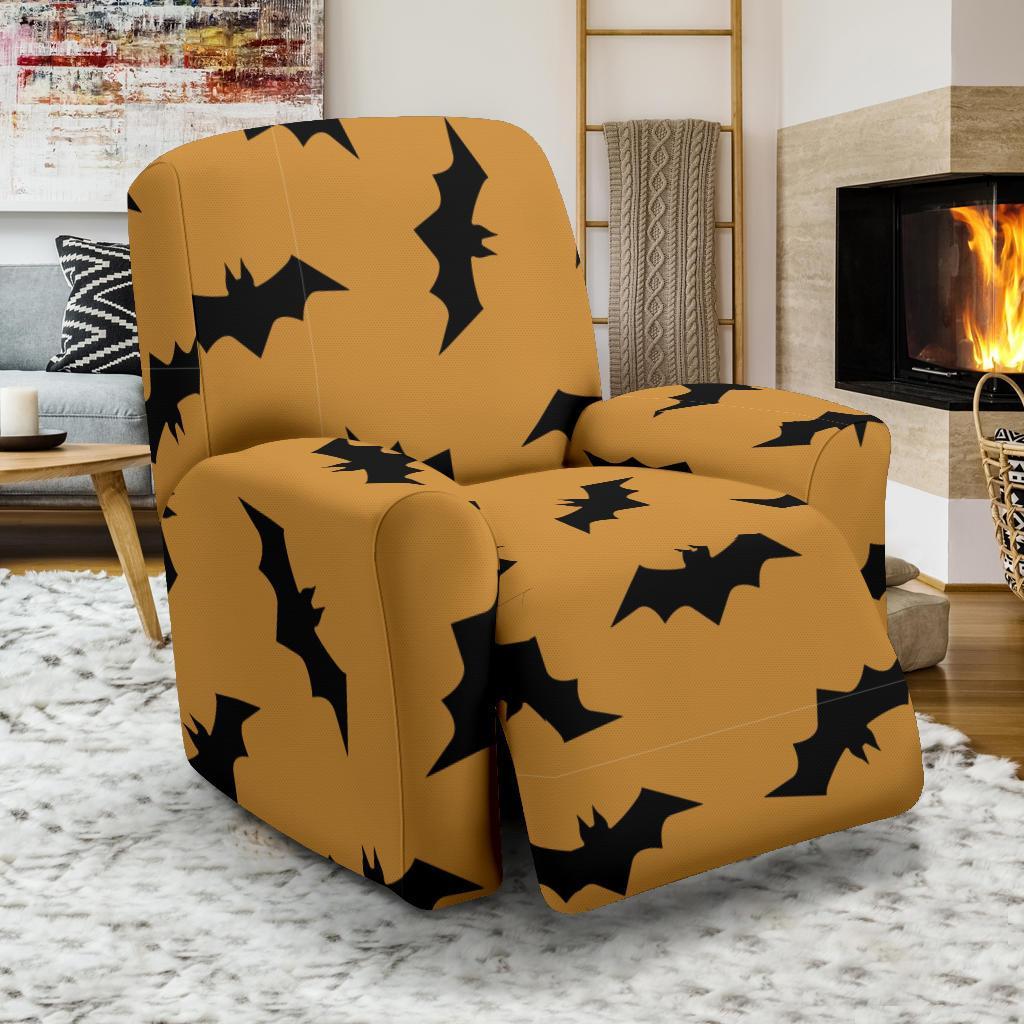 Bat Halloween Pattern Print Recliner Cover-grizzshop